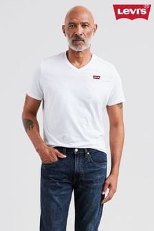 Weiß - Levi's® Original Housemark T-Shirt mit V-Ausschnitt (777759) | 39 €