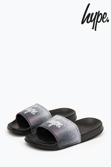 כפכפי ילדים של ‪Hype.‬ בצבע ירוק מנצנץ מדורג 