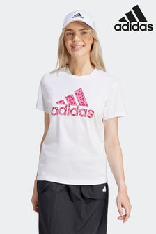 adidas White Sportswear Animal Print Graphic T-Shirt (778334) | HK$236