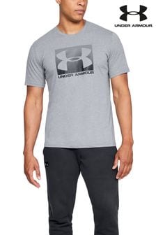 Under Armour Grey Box Logo T-Shirt (778750) | OMR13