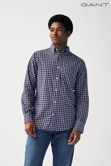 GANT Regular Fit Blue Twill Micro Multi Check Shirt (778842) | €64