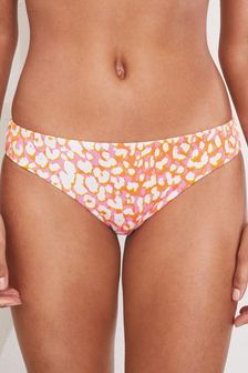 Peach Pink High Leg Briefs Shape and Tummy Control Bikini (778914) | kr145