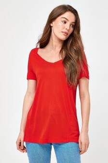 T-shirt col V souple