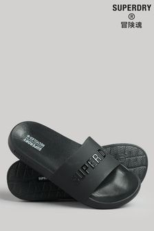 黑色 - Superdry代碼核心標誌泳池防滑拖鞋 (779364) | NT$1,260