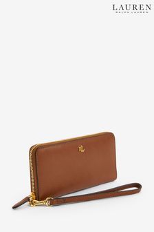 Lauren Ralph Lauren Leather Continental Wristlet (779926) | LEI 1,128