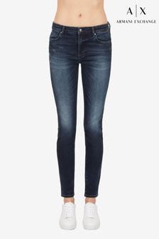 Armani Exchange Denim Dark Wash J69 Skinny Fit Jeans (779946) | SGD 271