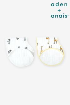 aden + anais Burpy Bibs 2 Pack Cotton Muslin Jungle Jam (779988) | $41