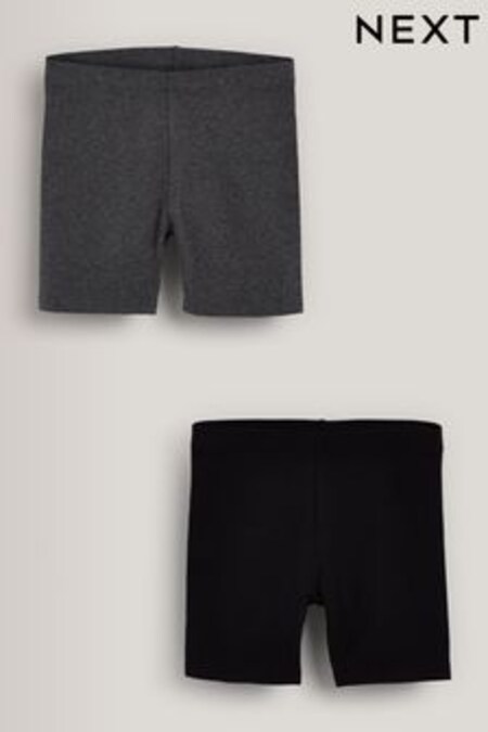 Black/ Grey Marl 2 Pack Cycle Shorts (3-16yrs) (780341) | €10 - €15