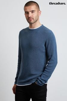 Aquamarin - Threadbare Pullover mit Rundhalsausschnitt und T-Shirt-Design (780762) | 37 €