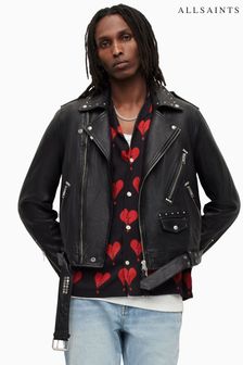 AllSaints Black Nade Biker Jacket (781207) | $925