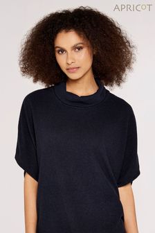 Apricot Blue Roll Neck Boucle Top (781794) | €28