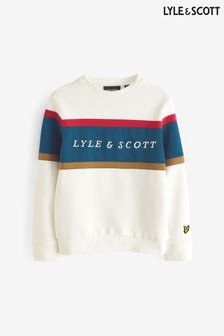 Lyle & Scott Boys Ecru White Volley Sweatshirt (782036) | 351 SAR - 383 SAR