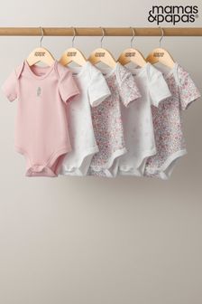 Mamas & Papas Pink Oh Darling Girl Bodysuits 5 Pack (782065) | 25 €