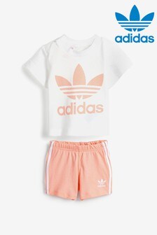 Ensemble adidas Originals blanc pour enfant avec short et t-shirt