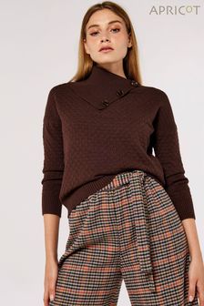 Apricot Brown 3 Button Textured Jumper (783427) | NT$1,630