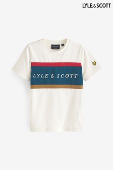 Lyle & Scott Boys Ecru White Volley T-Shirt