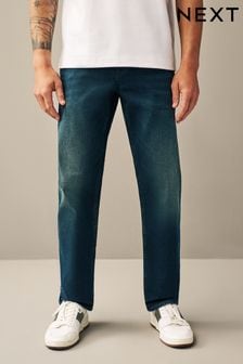 Dark Blue Tint Straight Vintage Stretch Authentic Jeans (784034) | 72 SAR