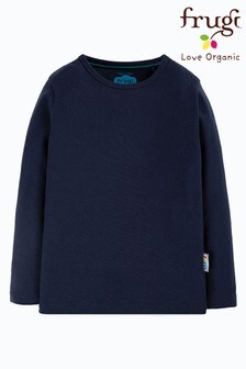 Frugi Langärmeliges Shirt aus Biobaumwolle, Marineblau/Uni (784088) | 16 € - 17 €