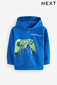 Cobalt Blue Controller Graphic Hoodie (3-16yrs) (784477) | ₪ 84 - ₪ 105