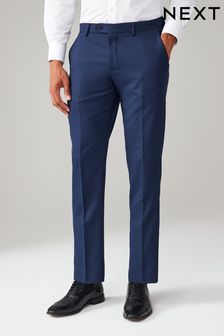 Bright Blue Tailored Fit Textured Suit Trousers (784832) | €37