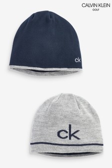 Темно-синяя двусторонняя мужская шапка-бини Calvin Klein Golf React (784900) | €24