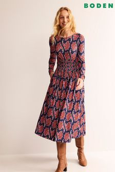 Boden Blue Thea Long Sleeve Midi Dress (784999) | €140