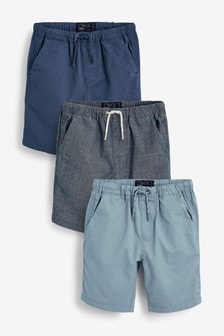 Lot de 3 shorts à taille élastique (3-16 ans)