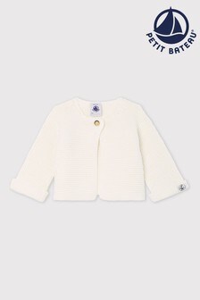 Petit Bateau Ivory Knitted Cardigan (785678) | ₪ 182