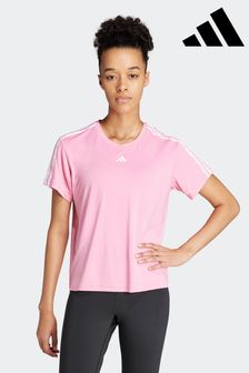 Rosa - Adidas Aeroready Train Essentials T-Shirt mit 3 Streifen (785778) | 36 €
