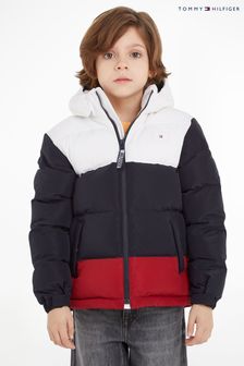 Tommy Hilfiger Boys Alaska Colourblock White Puffer Jacket (786936) | 230 € - 260 €