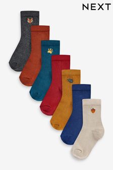 Різнокольоровий - Реберні шкарпетки 7 уп (787617) | 314 ₴ - 392 ₴