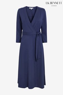 LK Bennett Blue Juno Wrap Dress (787763) | 137 €