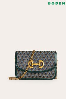 Boden Blue Snaffle-Trim Cross-Body Bag (788166) | $116