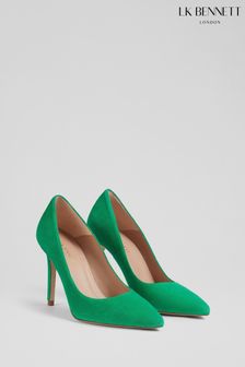LK Bennett Green Suede Pointed Toe Courts (788310) | 381 €