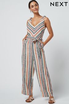 Tall linen jumpsuit sale