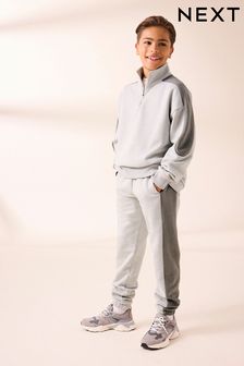 Boys Grey Joggers Regular Slim Fit Joggers Next Oman