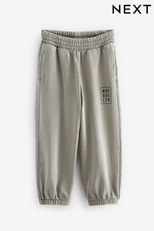 Grey Loose Fit 100% Cotton Garment Dyed Joggers (3-16yrs) (788791) | €20 - €26