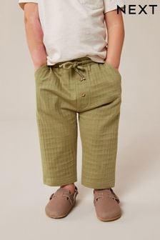 Sage Green Textured Jersey Joggers (3mths-7yrs) (789113) | SGD 13 - SGD 17