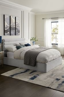 Soft Velvet Light Grey Kendall Upholstered Ottoman Storage Bed Ottoman Storage Bed Frame (789132) | €875 - €975