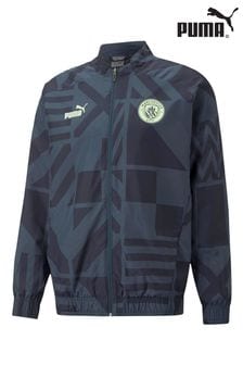 Puma Dark Navy Blue Manchester City Pre Match Jacket Womens (789610) | €110