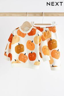 Cream Pumpkin Cosy Baby Sweatshirt & Joggers 2 Piece Set (0mths-2yrs) (789670) | €15 - €17.50