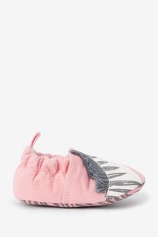 Pink Zebra Slip-On Baby Shoes (0-18mths) (789699) | kr107