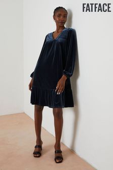 FatFace Blue Poplar Velvet Swing Dress (790100) | 65 €