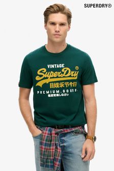 Superdry Green 100% Cotton Vintage Logo Duo T-Shirt (790130) | $51