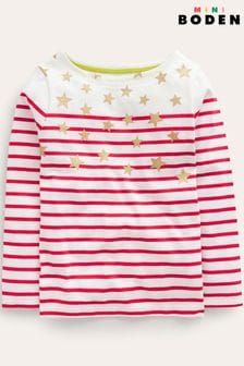 Boden Red Everyday Breton T-Shirt (790766) | TRY 646 - TRY 714