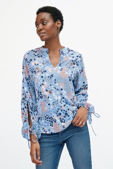 Chemisier à manches froncées