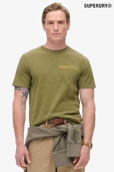 Verde - Superdry 100% Cotton Tattoo Graphic T-shirt (790989) | 200 LEI