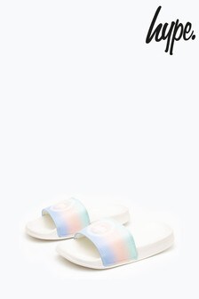 כפכפי ילדים בהדפס דהוי דגם Fairground של ‪Hype.‬ 