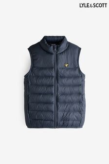 Lyle & Scott Navy Blue Boys Padded Gilet (791509) | $103 - $111