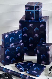 Navy Blue Gaming 10 Metre Wrapping Paper (792204) | ₪ 19